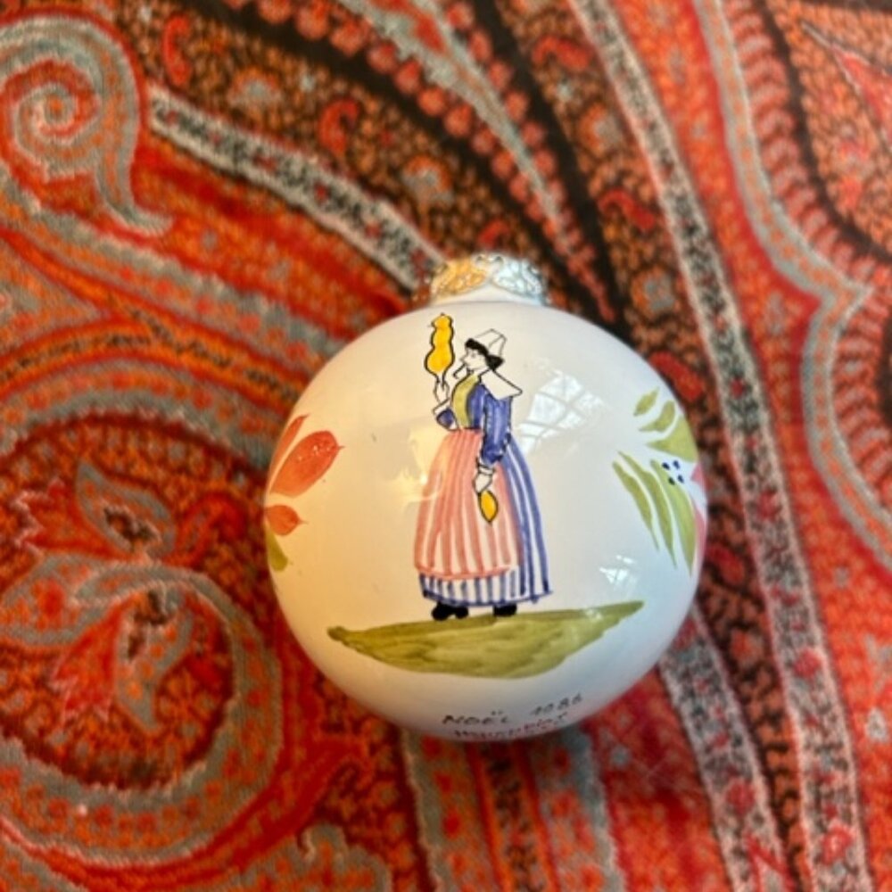 Henriot Quimper Noel 1986 ornament (from France)